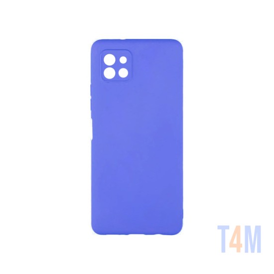 Capa de Silicone com Moldura de Câmera para Samsung Galaxy A22 5g Roxo